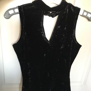 NEW Black Velvet Body Suit